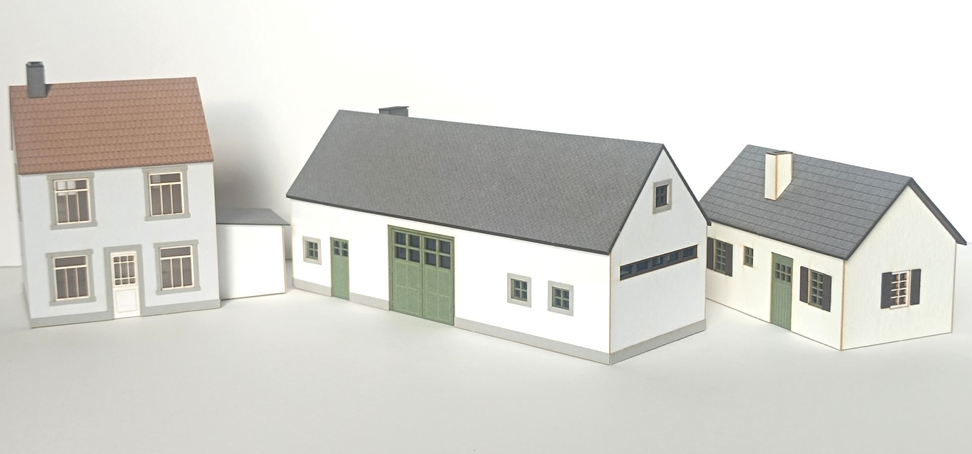 Laffont T9601 - Französische Dorfgebäude im Set