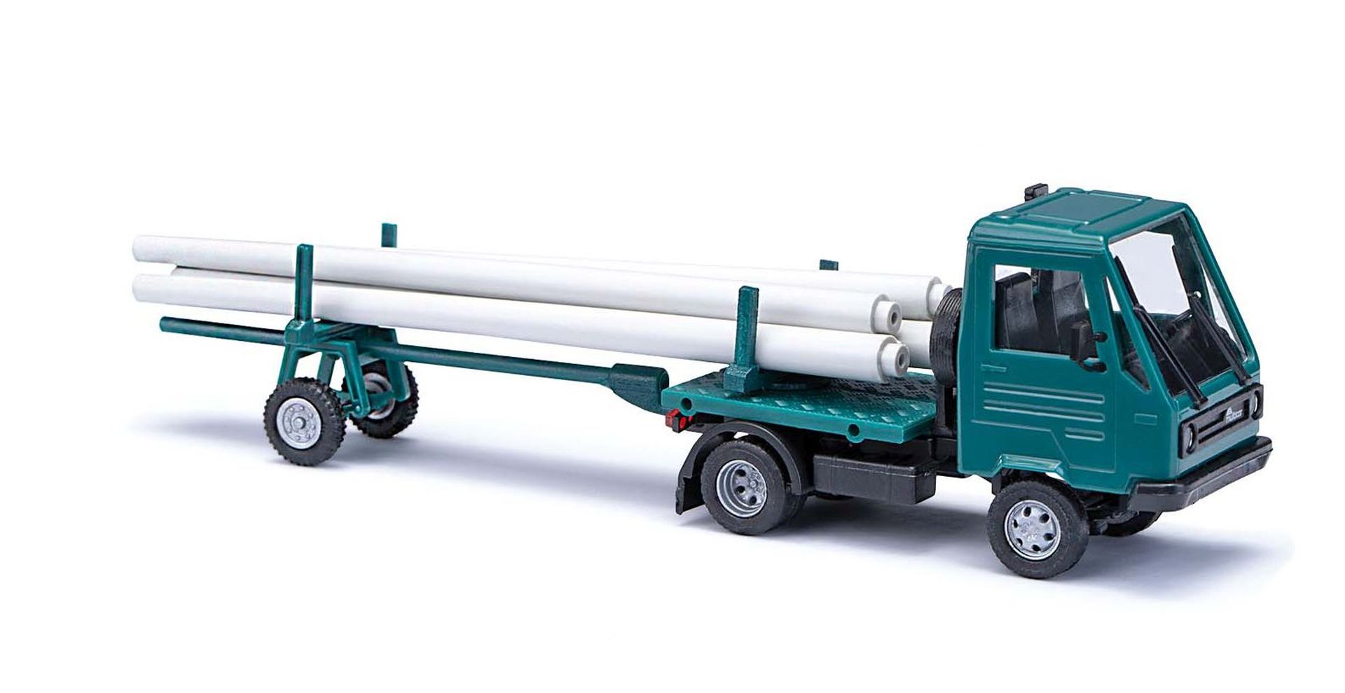 Busch 42236 - Multicar M26 mit Nachläufer und Betonmasten, Bj. 1991 Busch 42236 - Multicar M26 mit Nachläufer und Betonmasten, Bj. 1991