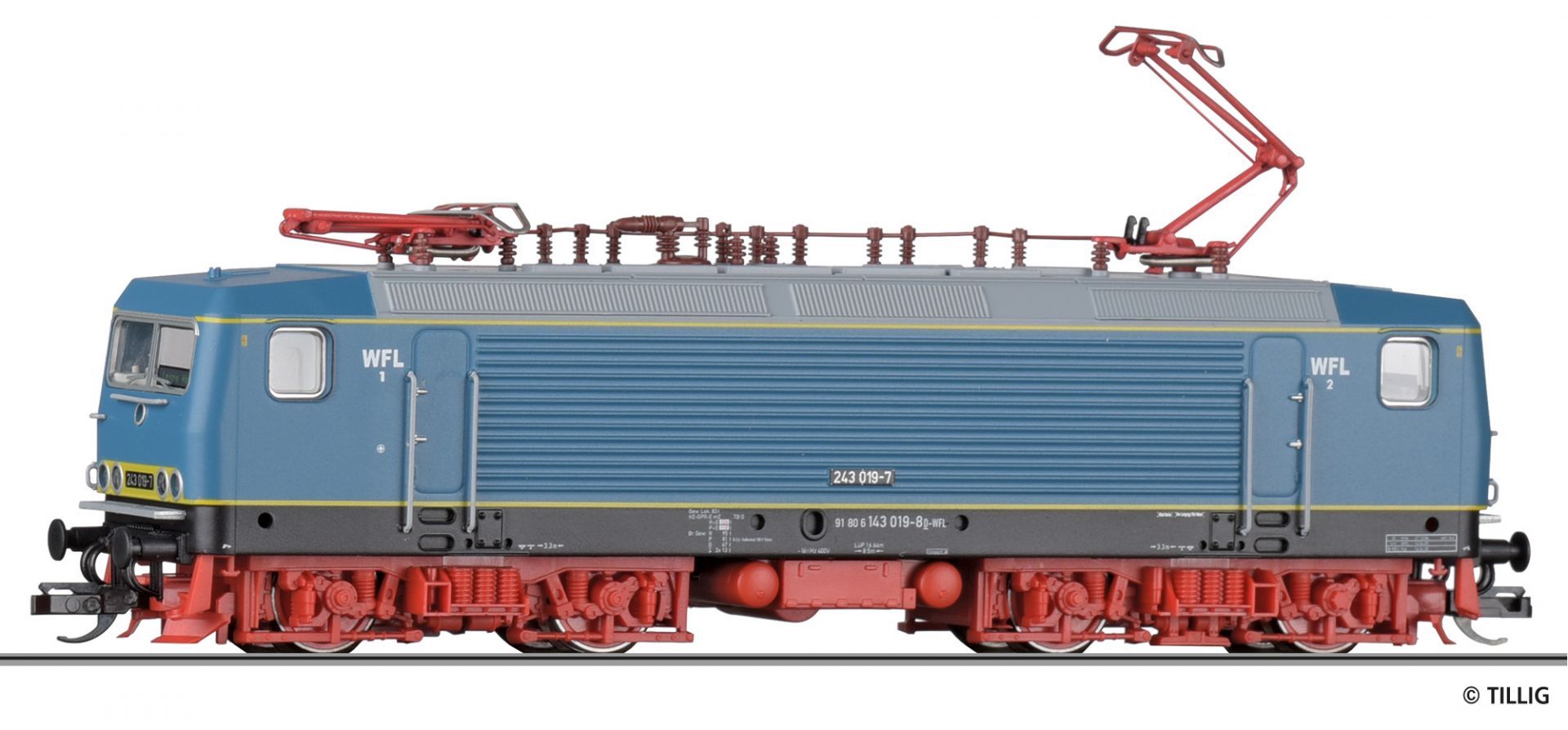 Tillig 04352 - E-Lok 243 019-7, WFL, Ep.VI