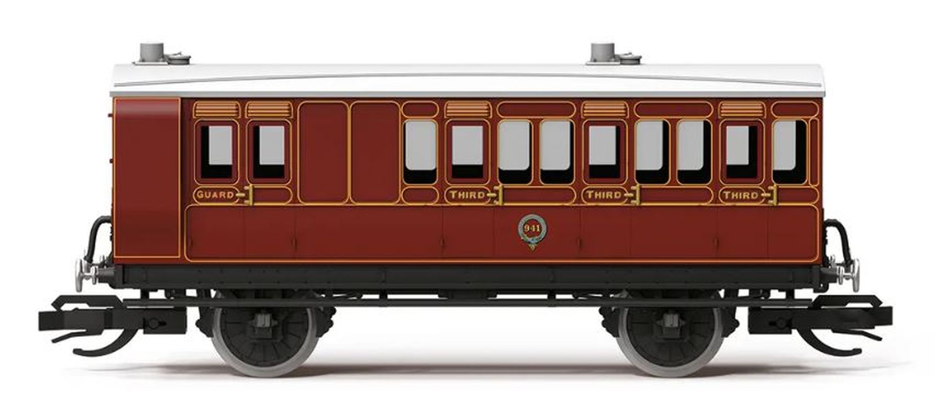 Hornby TT4057 - Personenwagen 4 Wheel Coach 3rd Class Brake, LB&SCR, Ep.I