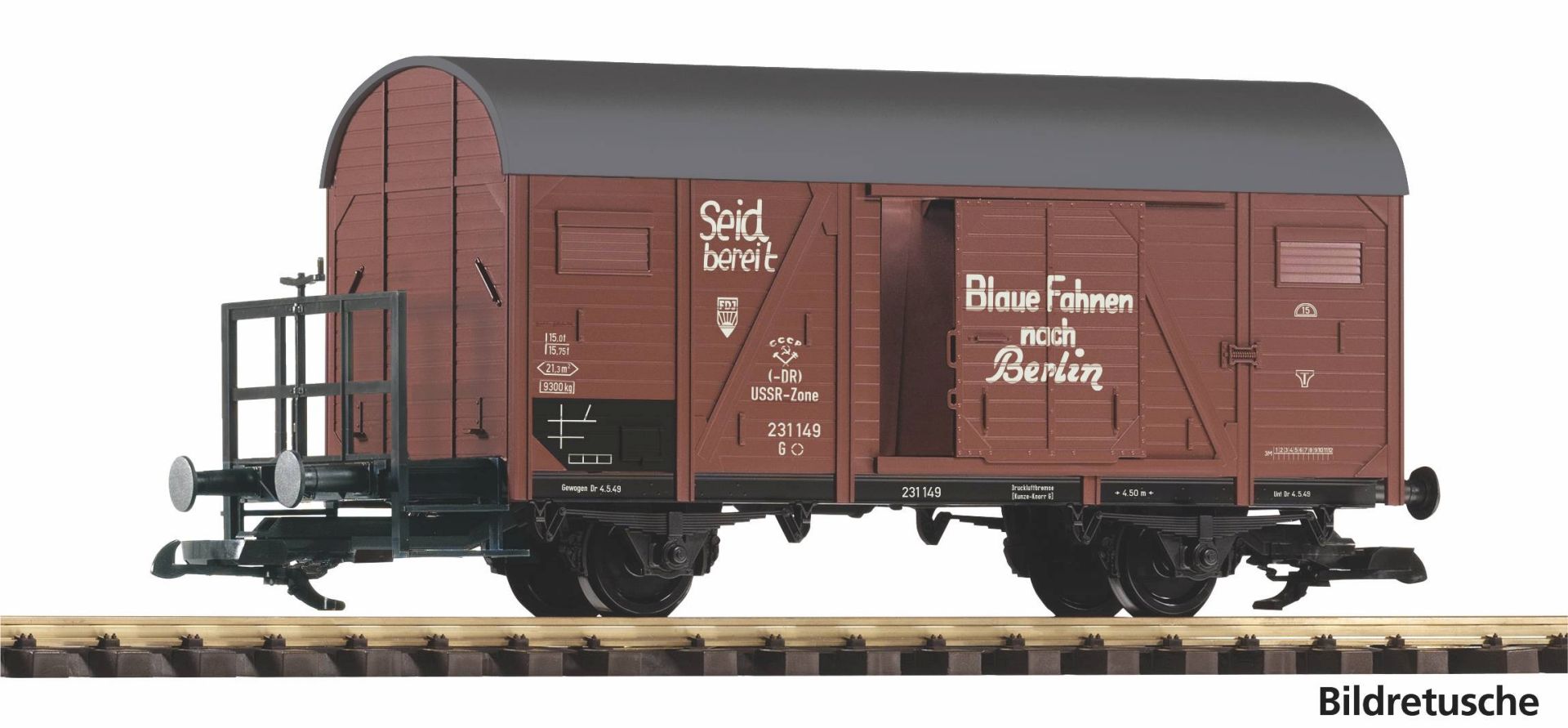 Piko 37977 - Gedeckter Güterwagen G02 'FDJ', DR, Ep.III