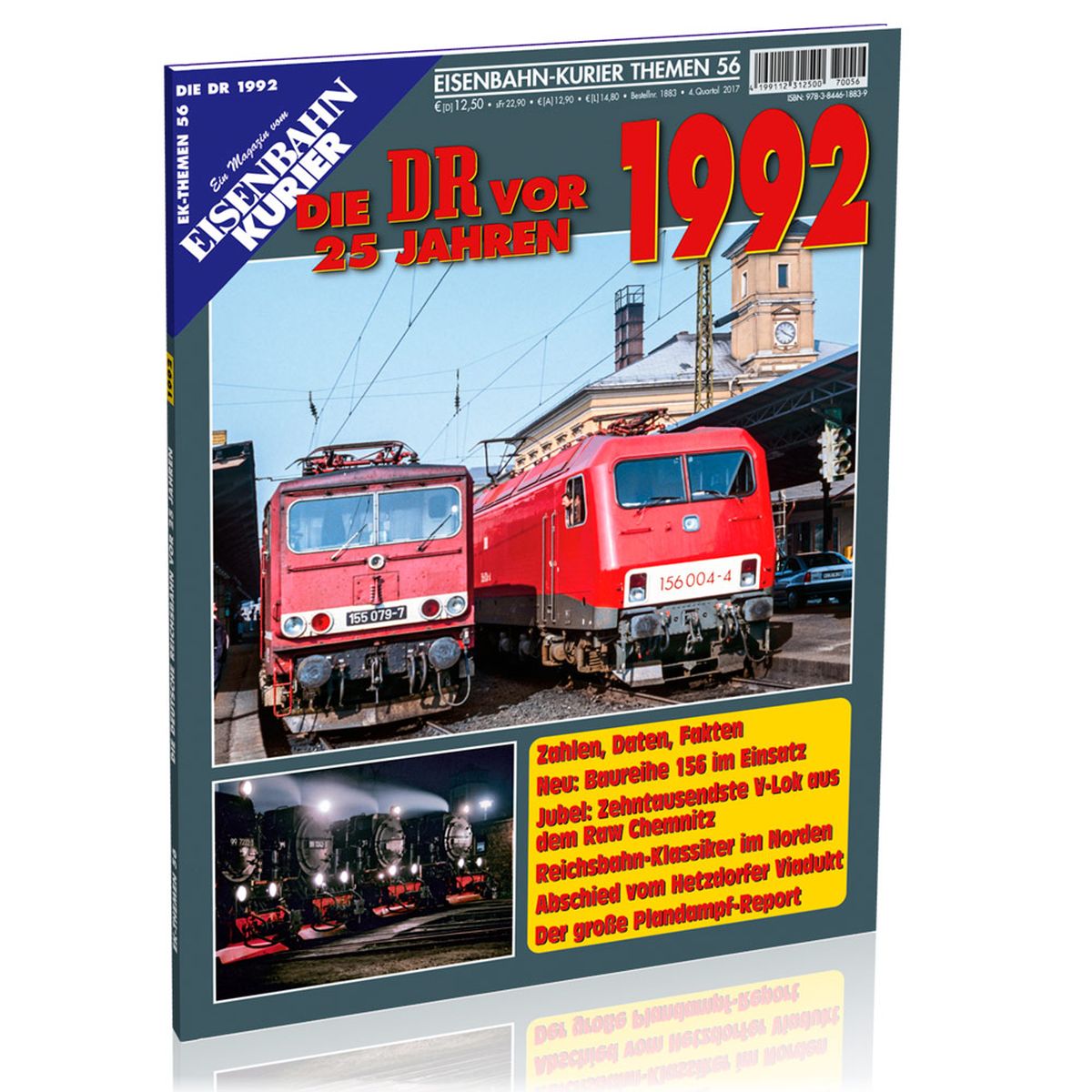 EK-Verlag 1883 - Zeitschrift - Eisenbahn Kurier - Die DR vor 25 Jahren - 1992
