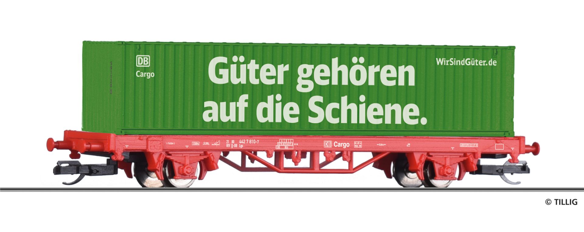 Tillig 17487 - Containertragwagen Lgs, DBAG, Ep.VI