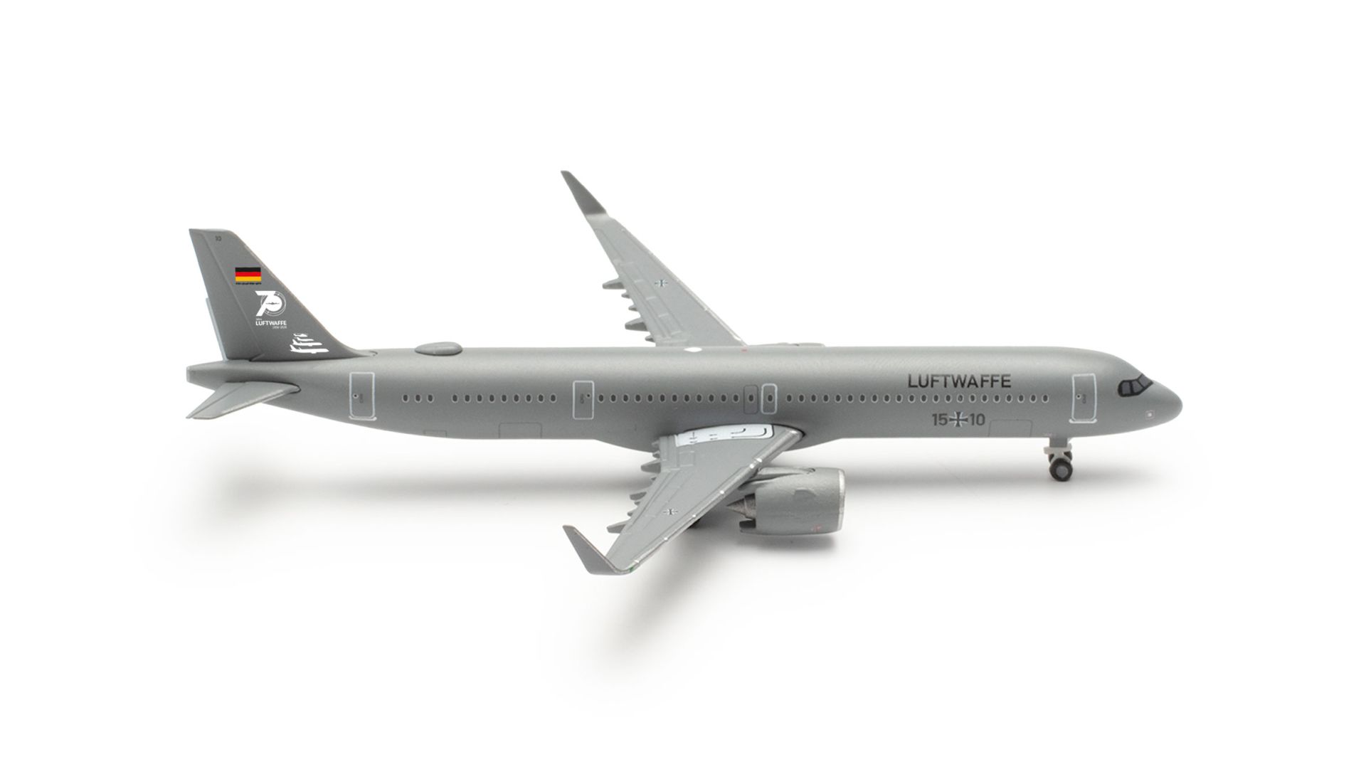 Herpa 539821 - Luftwaffe Flugbereitschaft Airbus A321neo "70 Jahre Luftwaffe" - 15+10