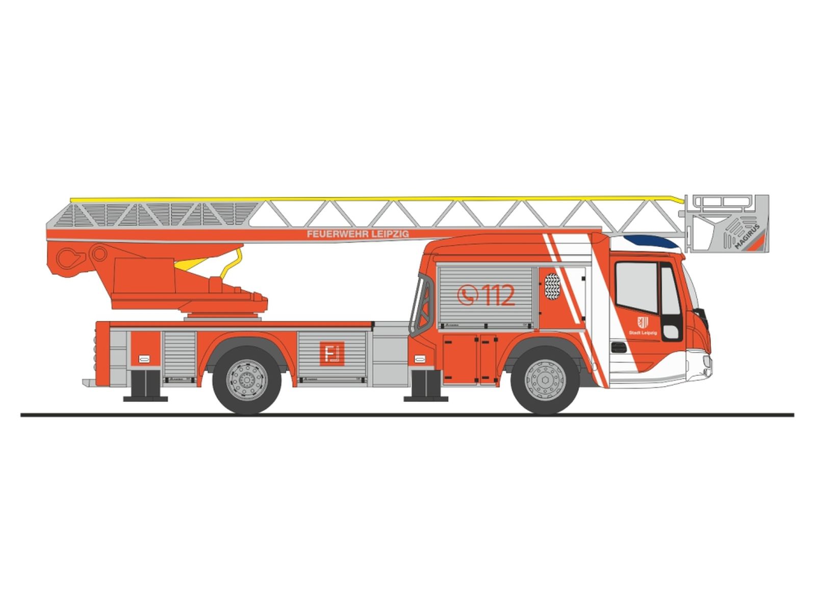 Rietze 71128 - Magirus DLK n.B. BF Leipzig