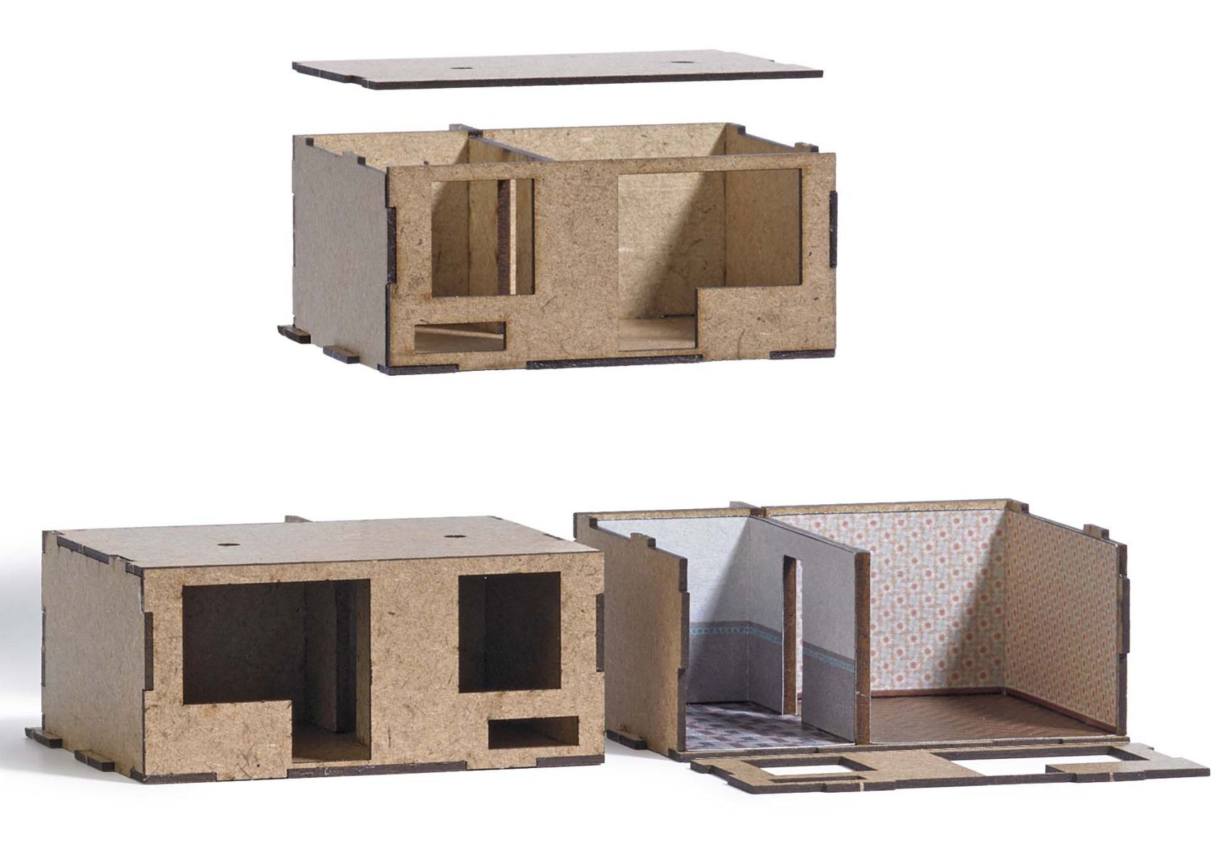 Busch 1990 - 3er Set Wohnungen für WBS 70 Busch 1990 - 3er Set Wohnungen für WBS 70