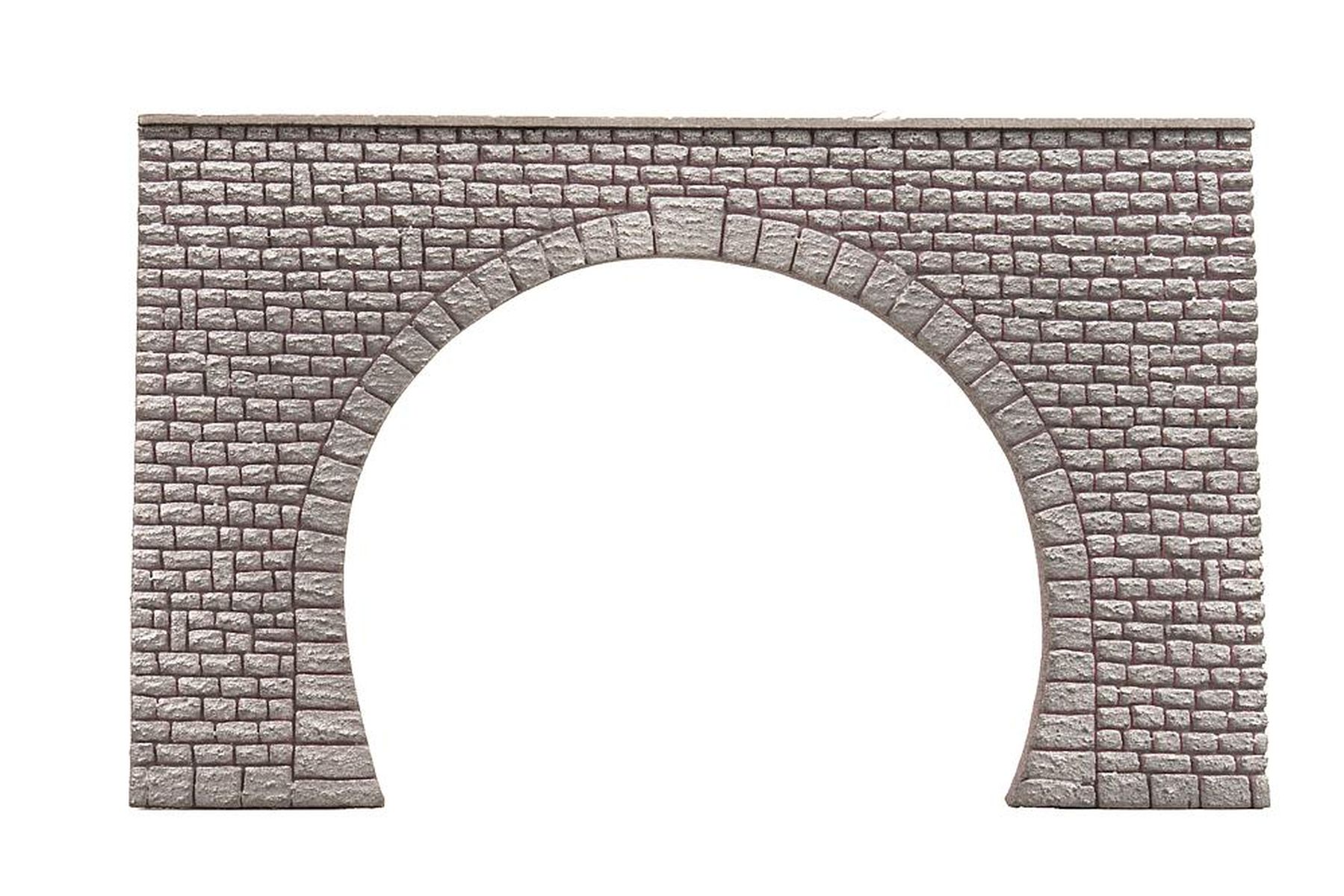 Faller 170868 - Dekorplatte Tunnelportal, 2-gleisig, Naturstein-Quader, H= 112 mm