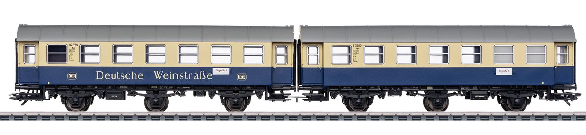 Märklin 43188 - Umbauwagen-Paar 'Deutsche Weinstraße', DB, Ep.IV Märklin 43188 - Umbauwagen-Paar 'Deutsche Weinstraße', DB, Ep.IV