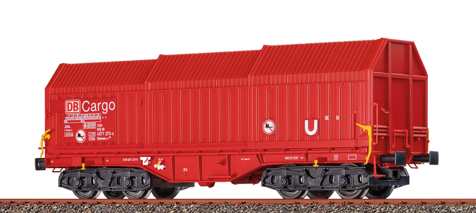 Brawa 51009 - Teleskophaubenwagen Shimmns-u 708, DBAG, Ep.VI