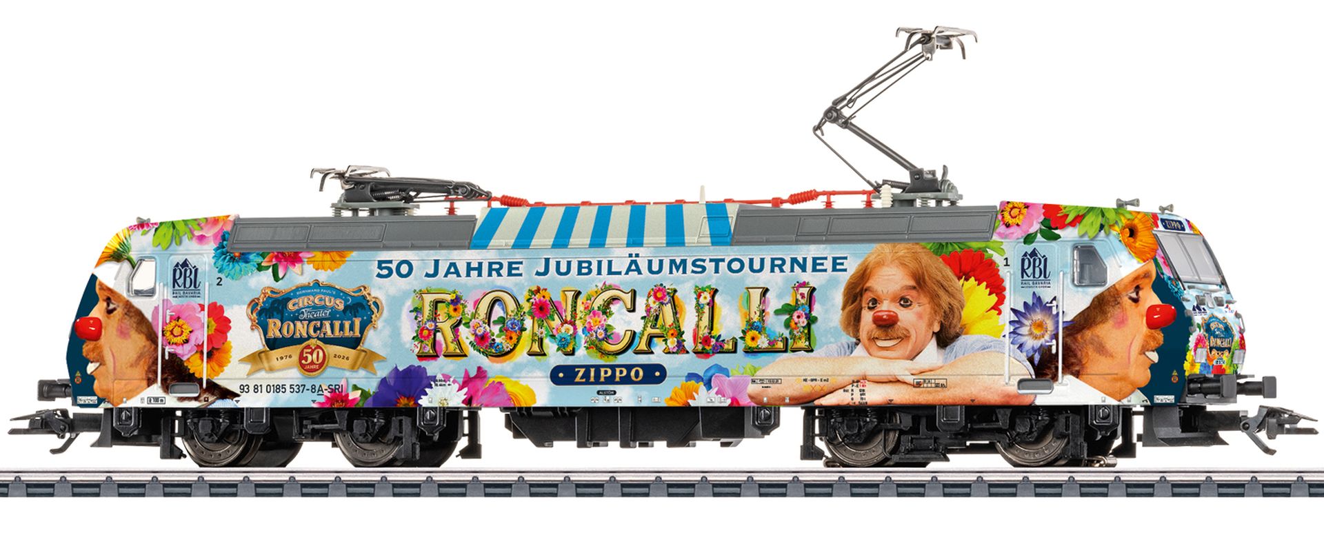 Märklin 36659 - E-Lok BR 185.1 '50 Jahre Circus Roncalli', RBL, Ep.VI, MFX-Sound