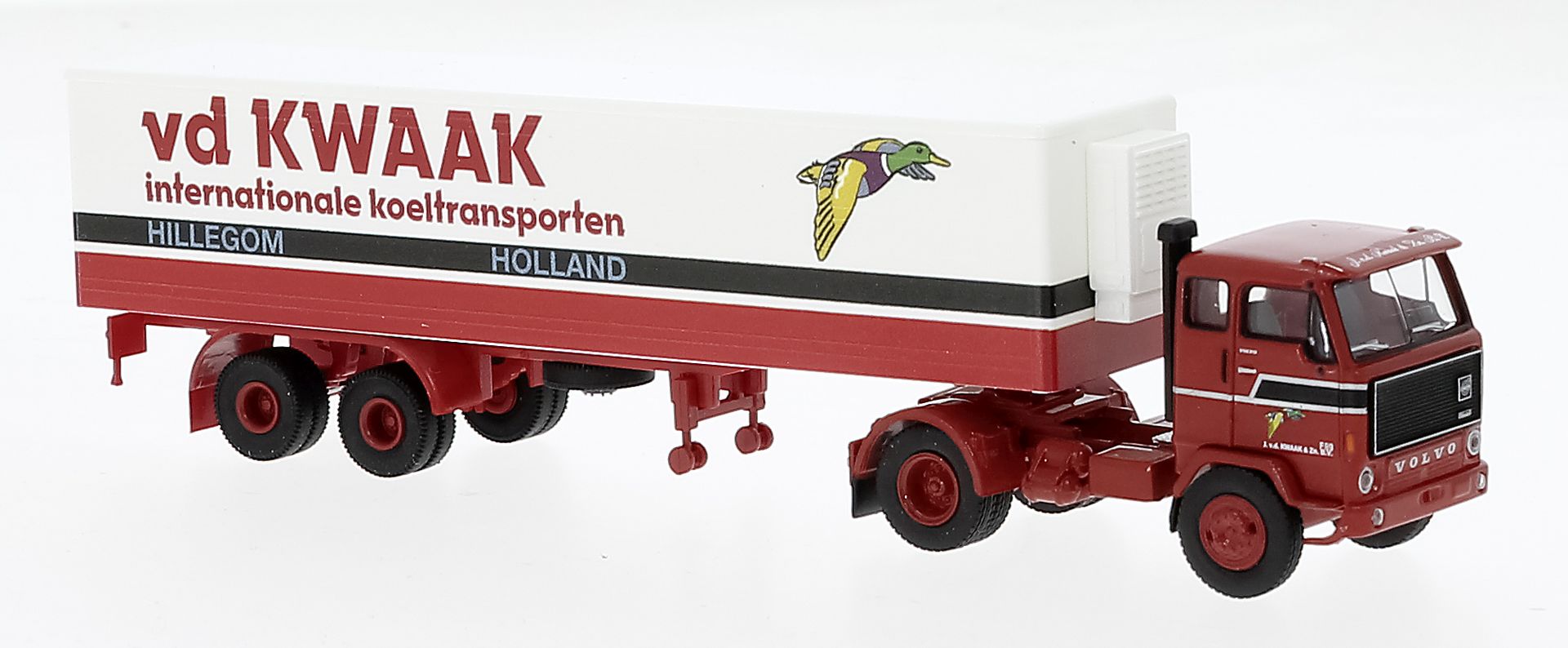 Brekina 85688 - Volvo F 89 Koffer-SZ neues Design, v.d.Kwaak, 1972