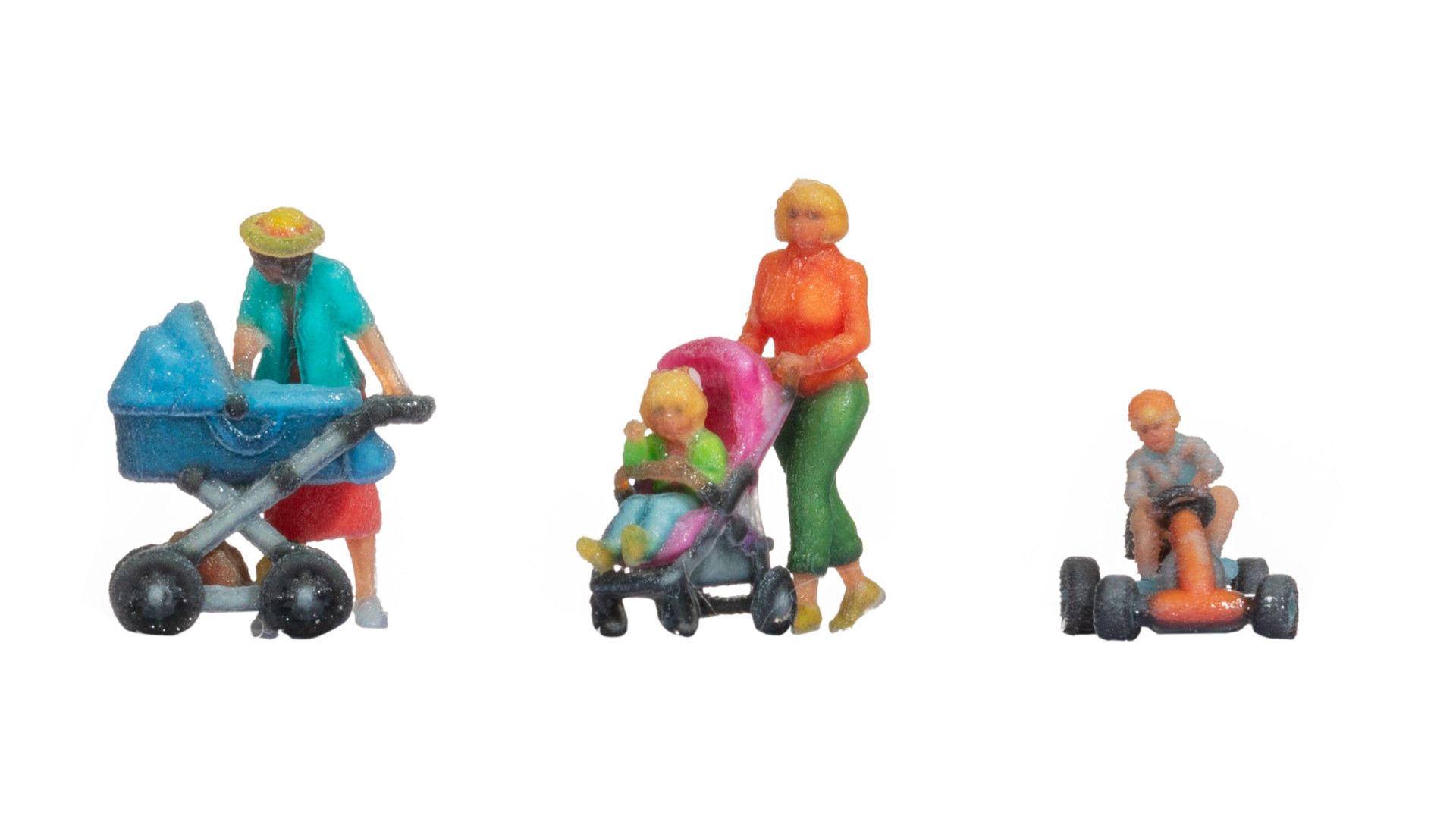 Noch 35445 - Mütter mit Kindern, farbiger 3D-Druck