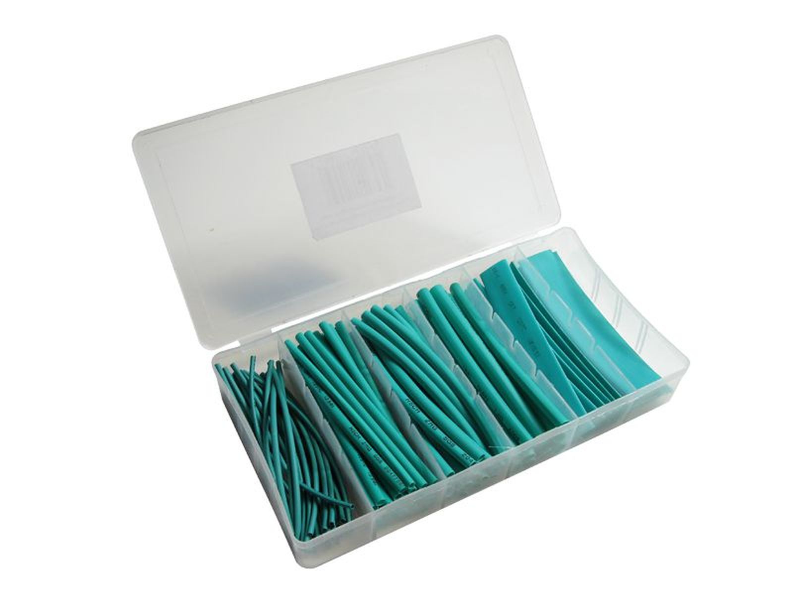 Schönwitz 11853 - Schrumpfschlauch Sortiment Set 100 Teile 10cm grün