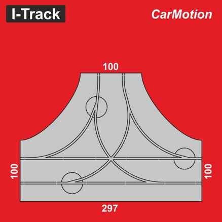 Hacker HCT9405A - Straßenbettungplatten 90° Kreuzung CarMotion