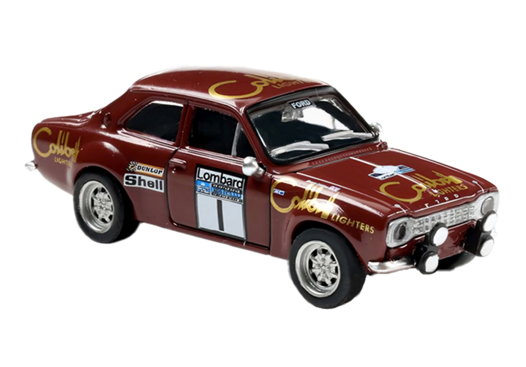 Brekina 19078 - Ford Escort RS 1800 MKI, Rallye RAC Lombard, 1974, #1, T.Makinen