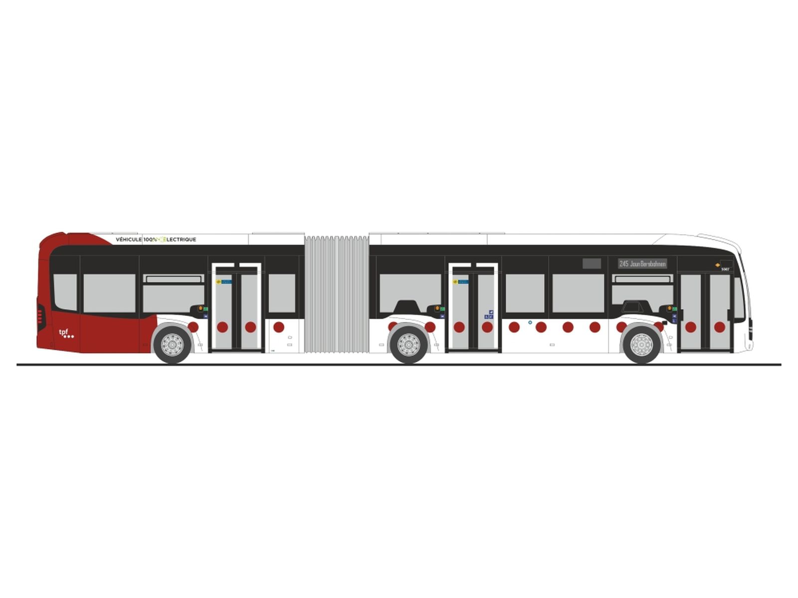 Rietze 77654 - Mercedes-Benz eCitaro G TPF (CH)