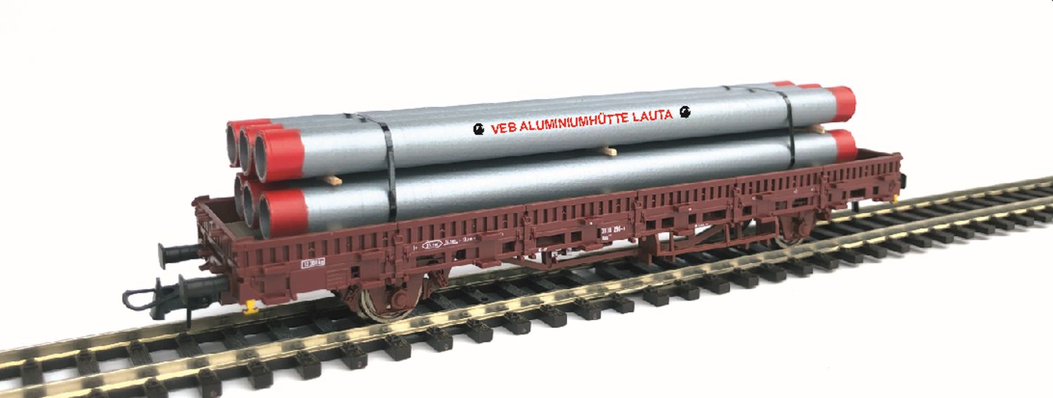 Loewe 2135 - Ladegut Aluröhren 'VEB LAUTA', 130 mm