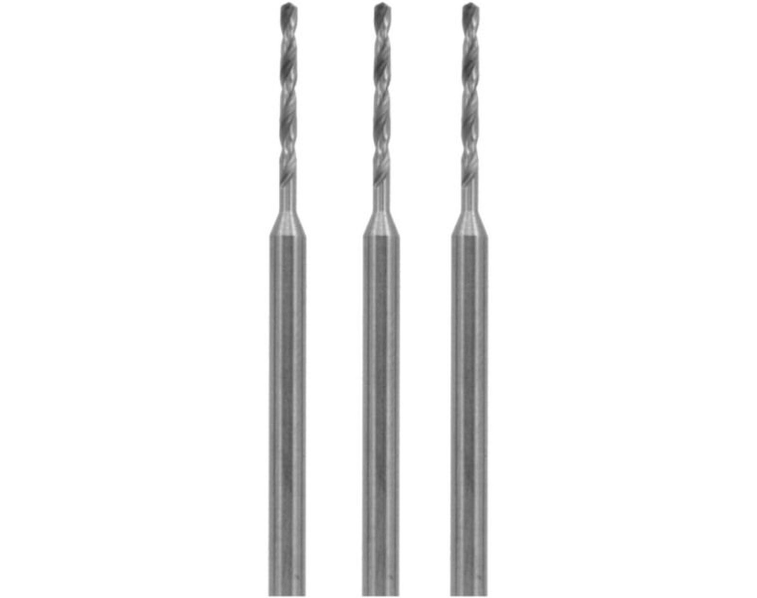 Schönwitz 10603 - 3 Stück HSS Spiralbohrer 0,3mm Metallbohrer Schaftbohrer 2,35mm Schaft
