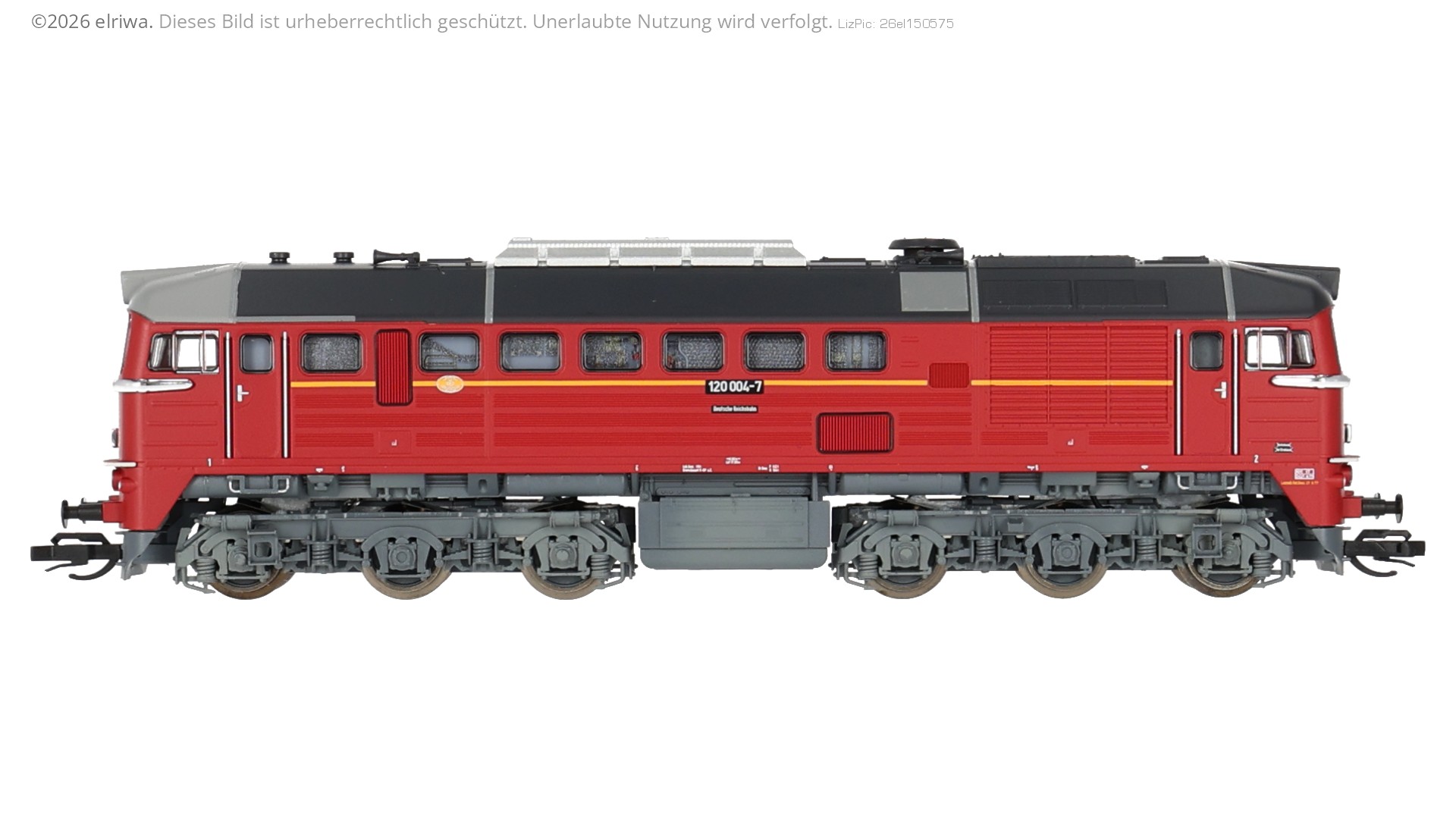 Roco 7380030 - Diesellok 120 004-7 mit Dachflicken, DR, Ep.IV