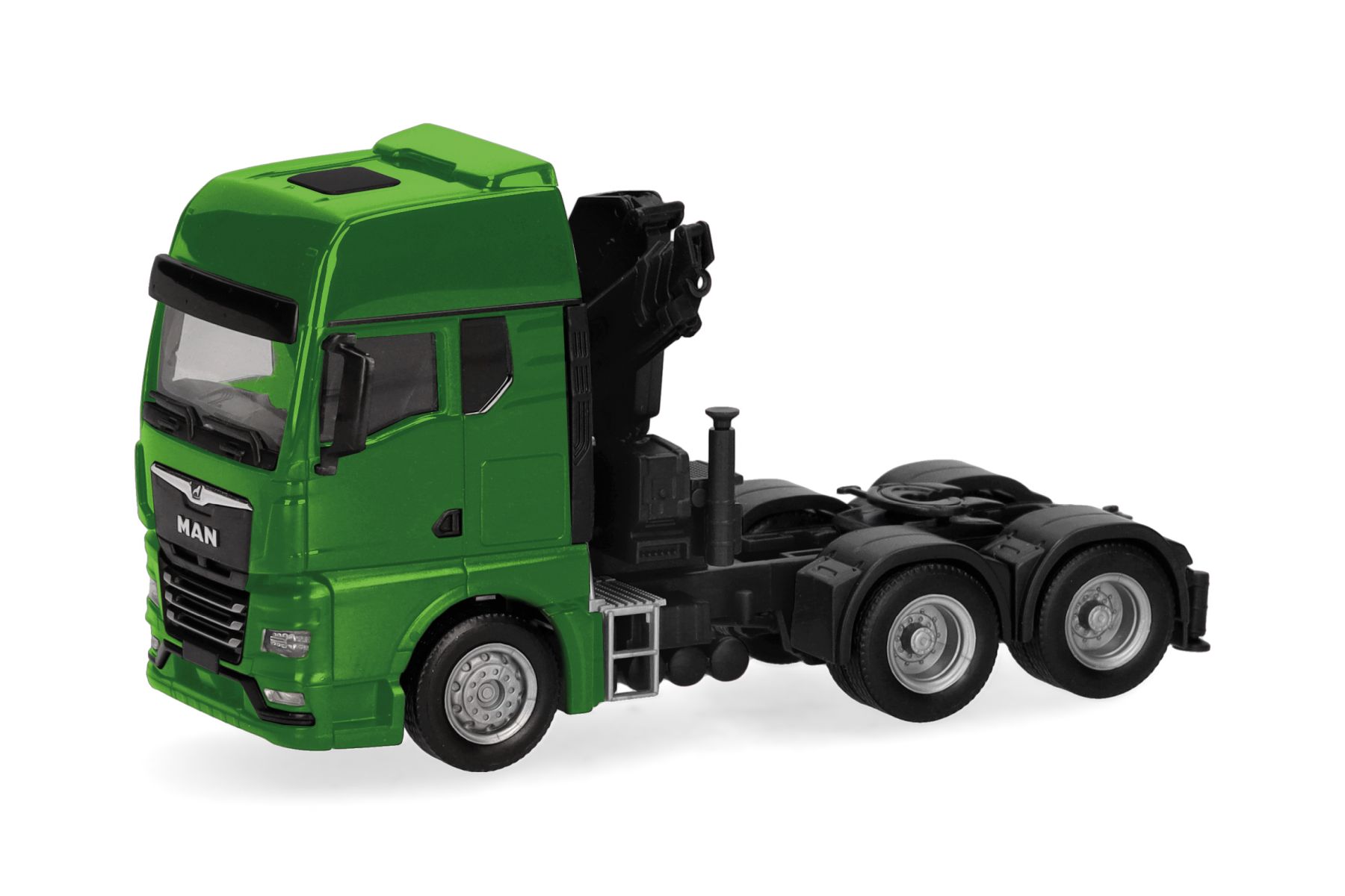 Herpa 313100-004 - MAN TGX GX Zugmaschine mit Kran 3achs, grün