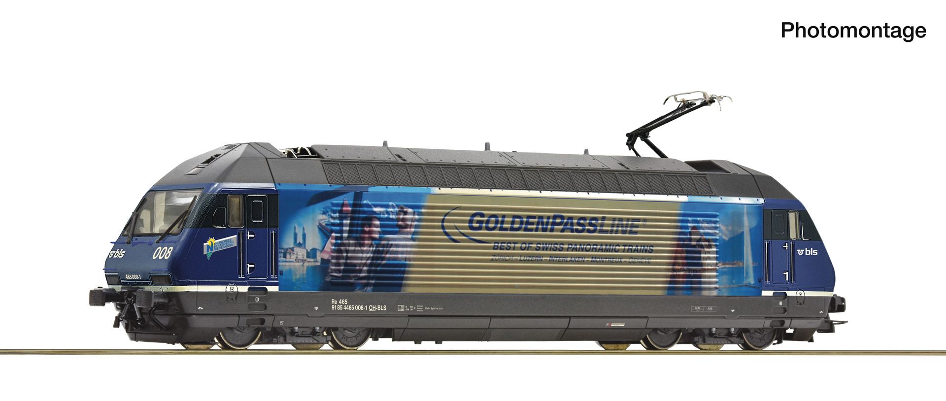 Roco 7510172 - E-Lok Re 465 008-1, Goldenpass, BLS, Ep.V-VI, DC-Sound