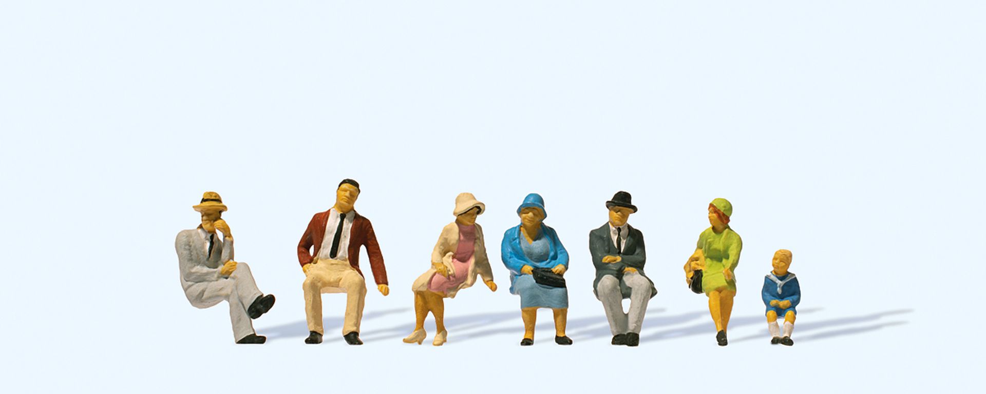 Preiser 12444 - Sitzende Personen, 1925-1930