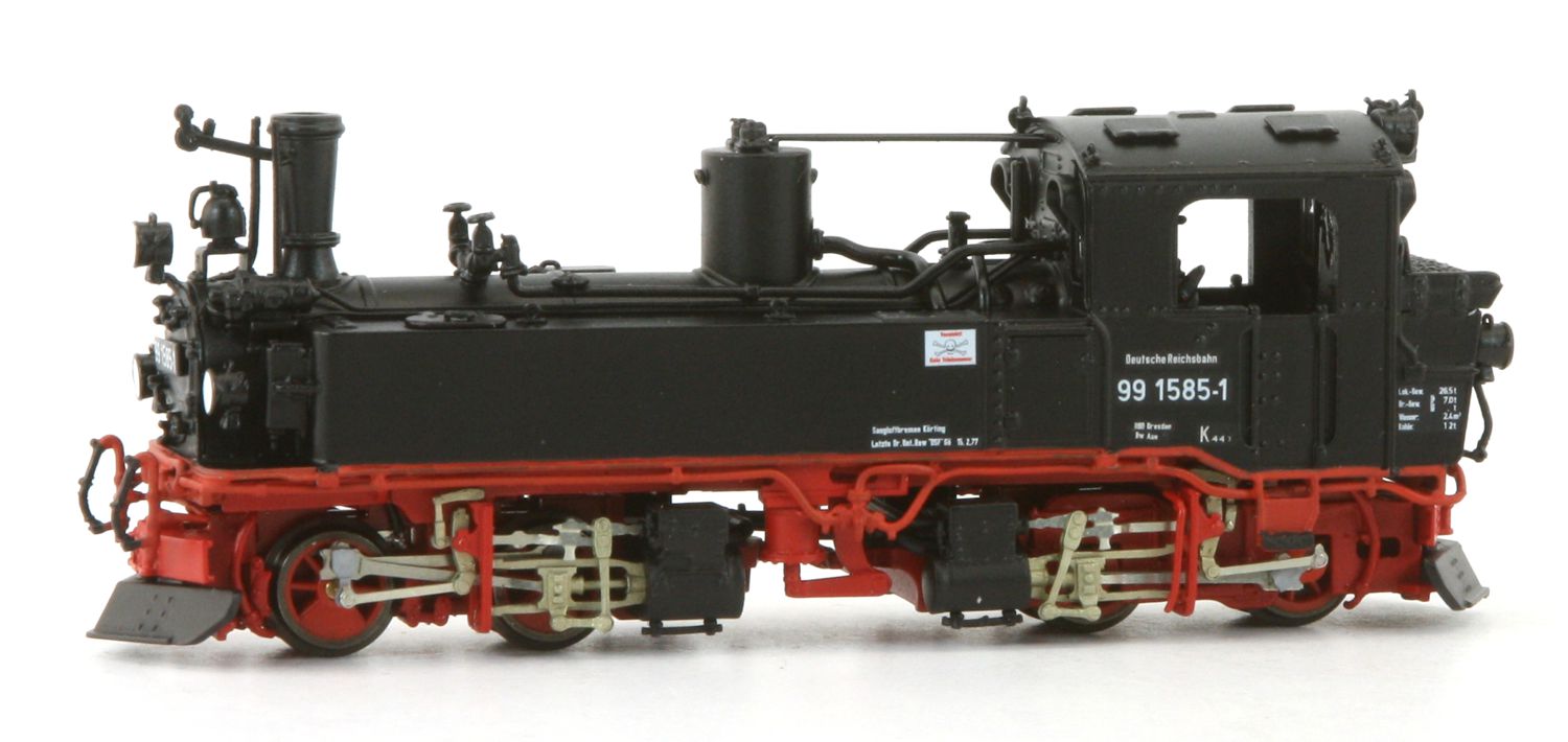 Bemo 1016865 - Dampflok sächsische IV-K, 99 1585-1, DR, Ep.IV
