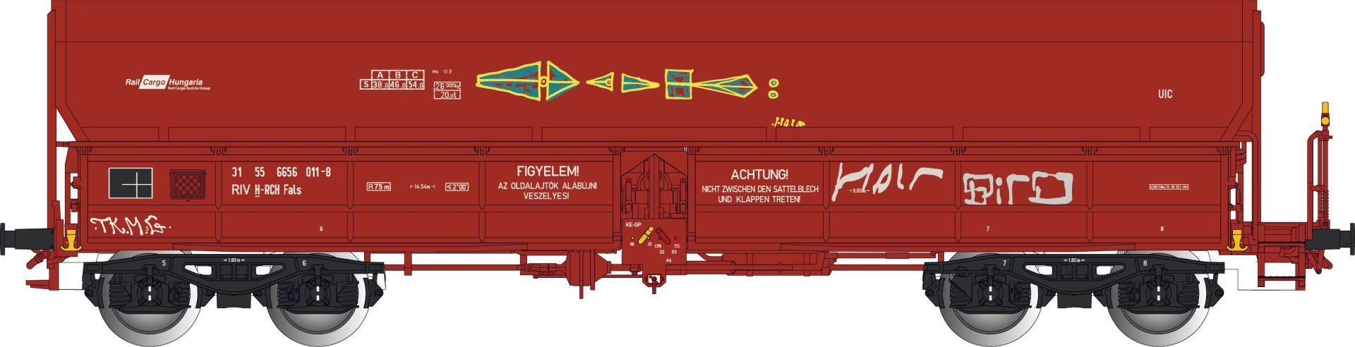 Albert Modell 665046 - Offener Güterwagen Fals, H-RCH, Ep.VI