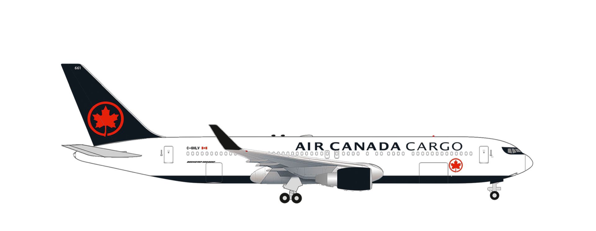 Herpa 539210 - Air Canada Cargo Boeing 767-300F – C-GHLV