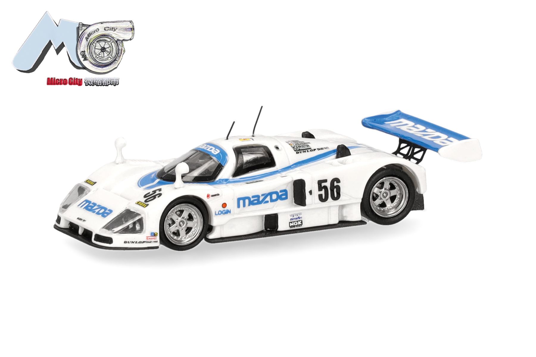 Herpa 87MC000095 - MicroCity: Mazda 787B "56", weiß