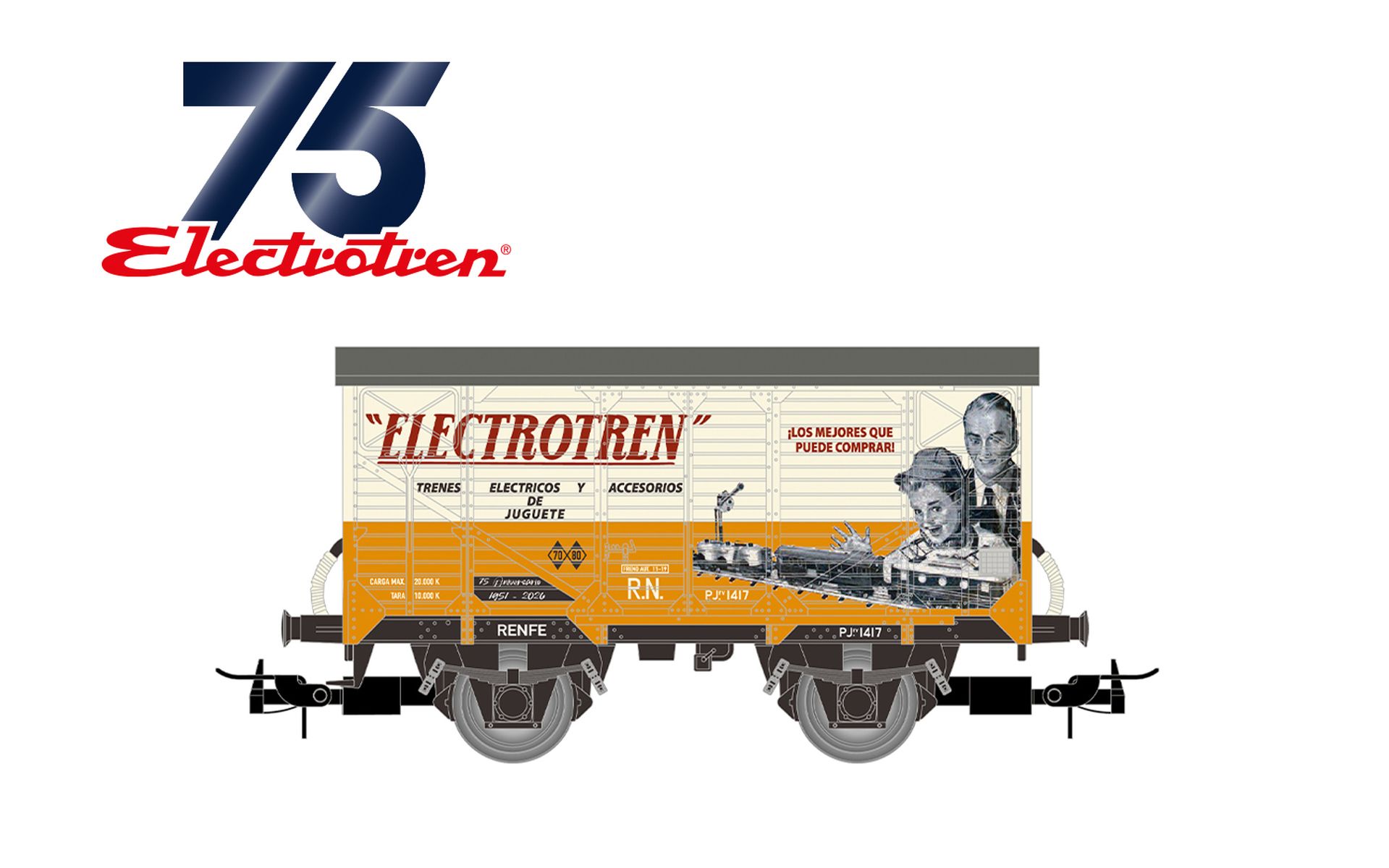 Electrotren HE6093 - Güterwagen, RN, Ep.III