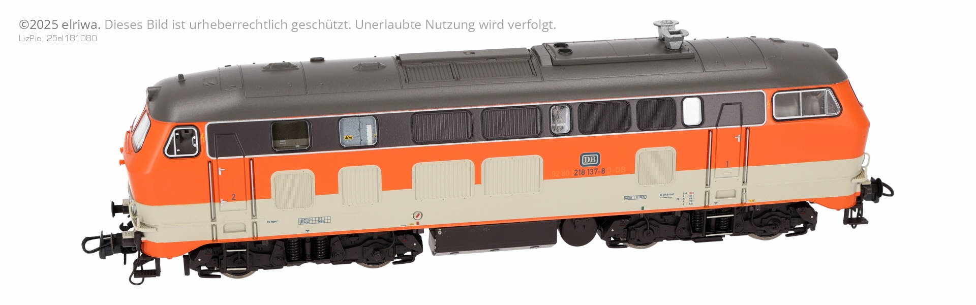 Roco 7310075 - Diesellok 218 137-8 Citybahn, optisch DB, Ep.IV, DBAG-Museum, Ep.VI, DC-Sound