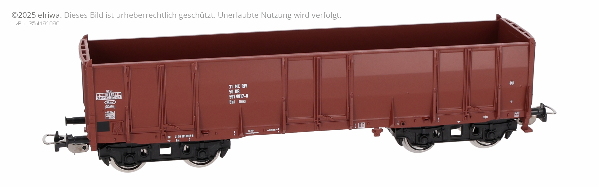 Piko 72252 - Hochbordwagen Eaos, DR, Ep.IV, Betriebnummer 2
