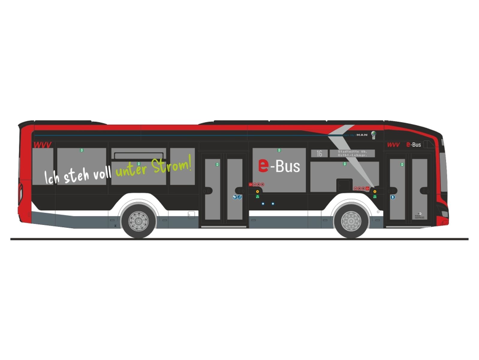 Rietze 76356 - MAN Lion´s City 12 E Würzburger Straßenbahn