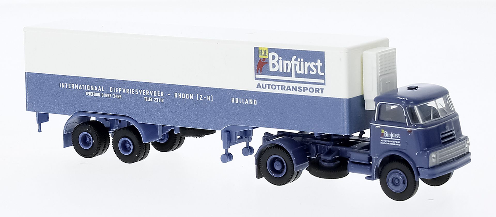 Brekina 85240 - DAF DO 2000 Kühlkoffer-SZ, Binfürst, 1957