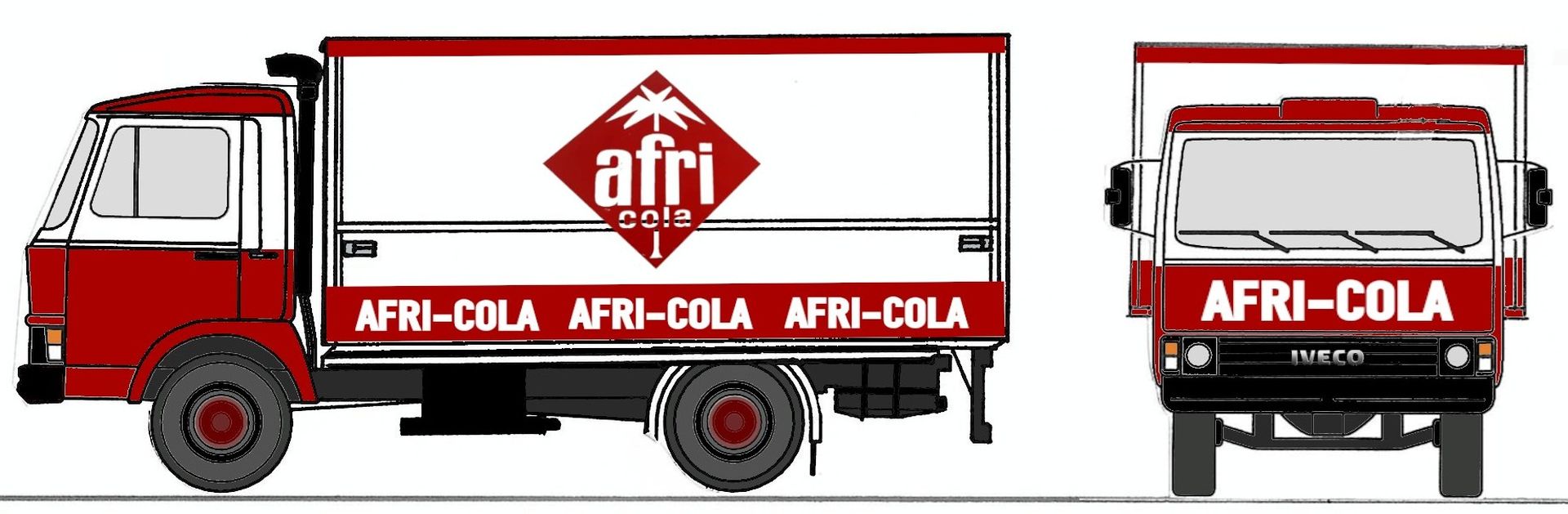 Loewe 4092 - Iveco Magirus "Zeta" 90M5 - LKW "AFRI-COLA"