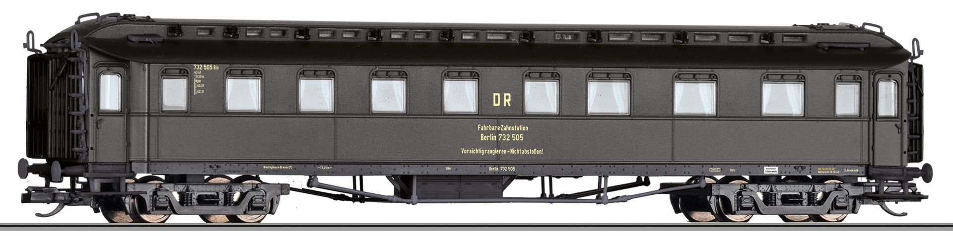 Tillig 502545 - Zahnarztwagen preußische Bauart, Berlin, 732 505, DR, Ep.III