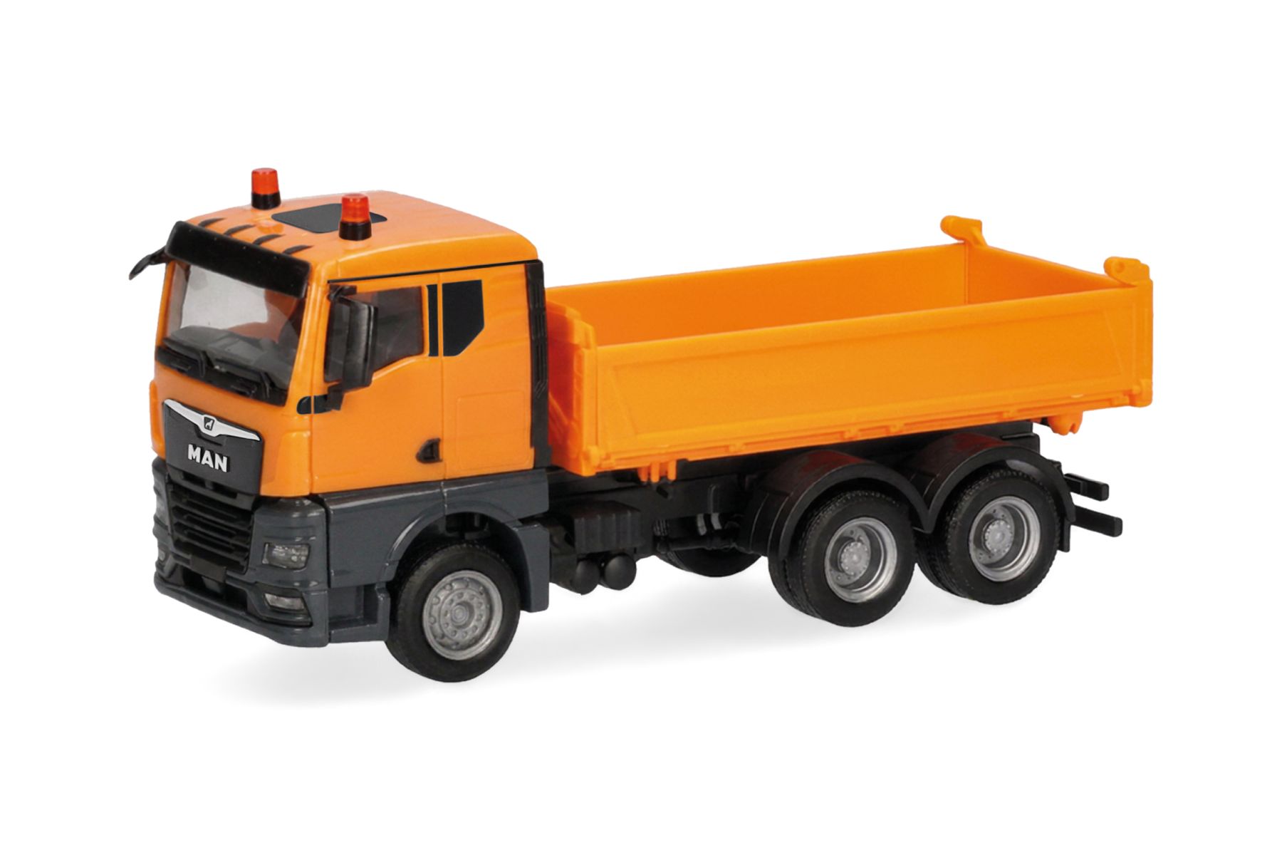 Herpa 322331 - MAN TGX GN Kipp-LKW 3achs, kommunalorange
