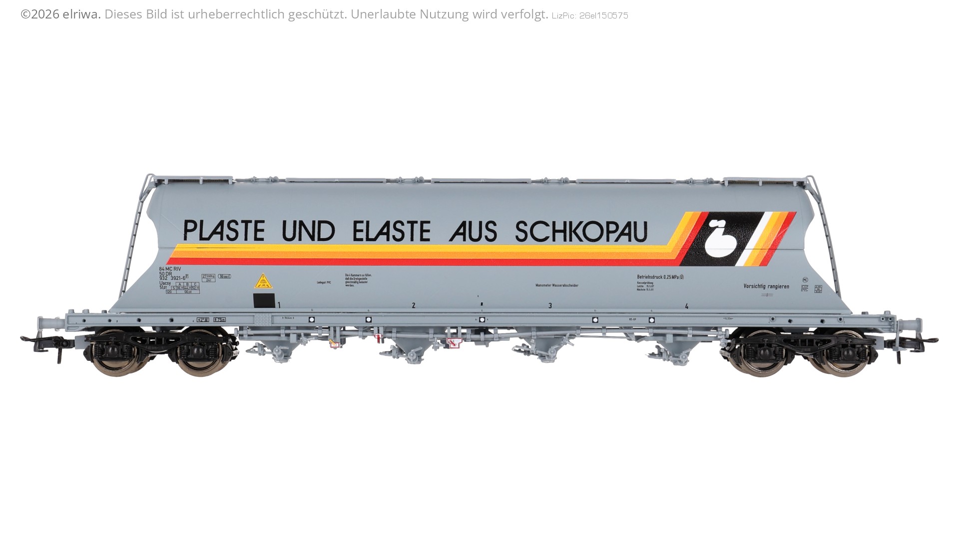 Roco 6600254 - Staubsilowagen Uacs-y, DR, Ep.IV 'Schkopau'