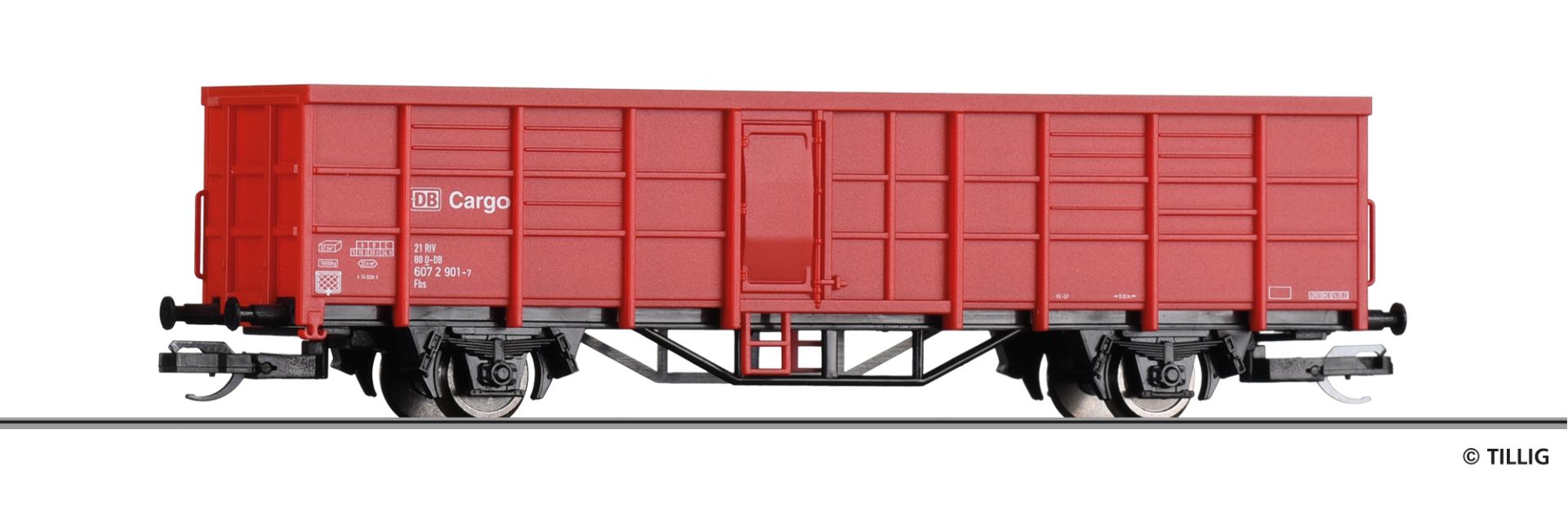 Tillig 523305 - Offener Güterwagen Fbs, 4, DB-Cargo, Ep.VI