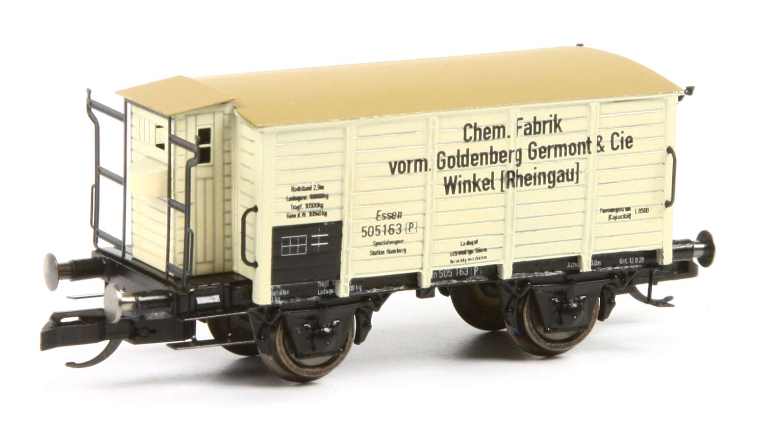 Voigtländer 2000140-BS - Wagen für schwefelige Säure, Chem. Fabrik, Ep.II, Bausatz