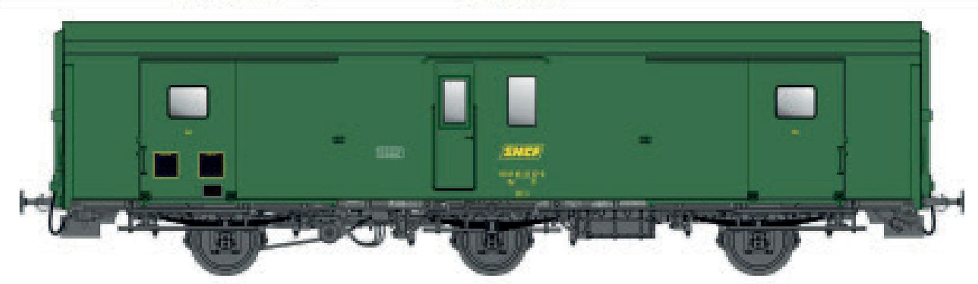 L.S. Models MW107 - Packwagen Dd2, SNCF, Ep.IV, mit Schlußlicht