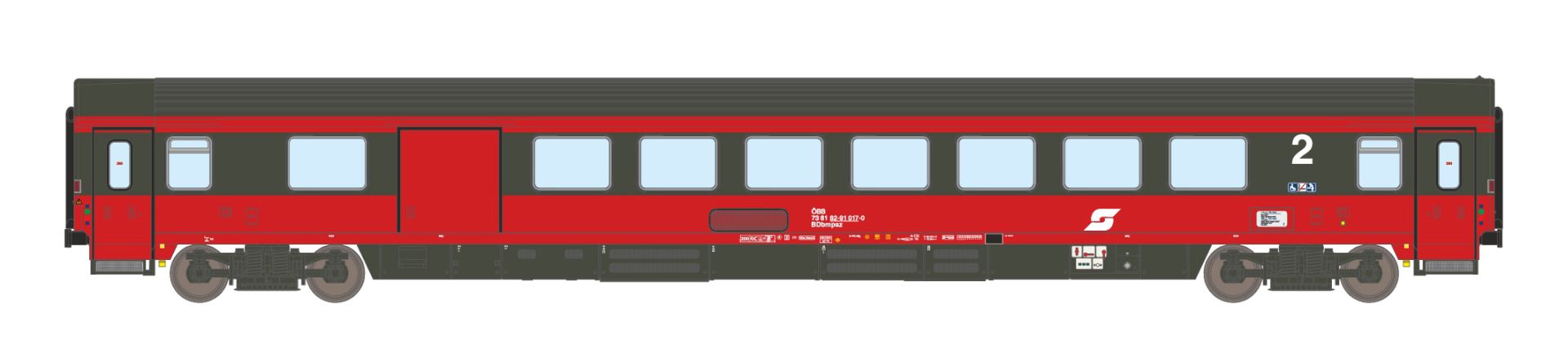 ASM 24010 - Halbgepäckwagen BDbmpsz, 2. Klasse, ÖBB, Ep.V