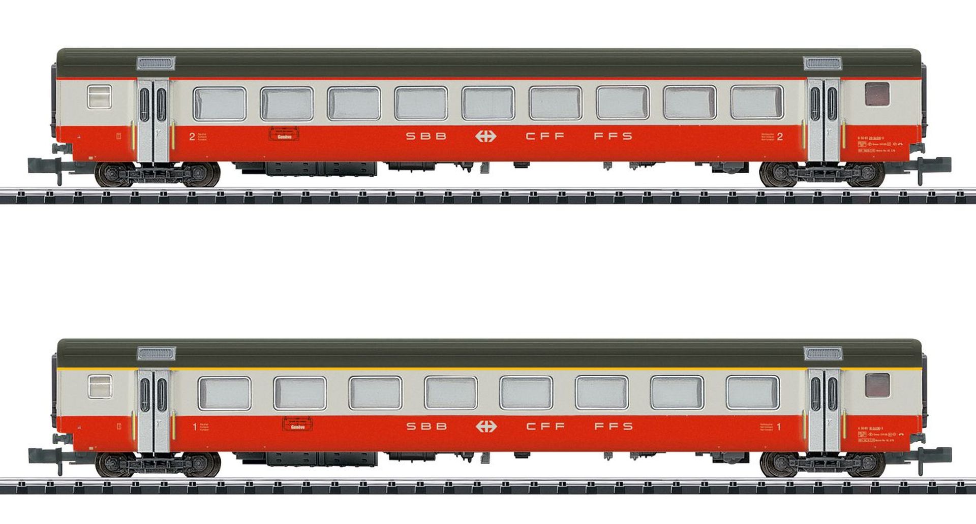 Trix 18721 - 2er Set Personenwagen EW II 'Swiss Express', SBB, Ep.IV Trix 18721 - 2er Set Personenwagen EW II 'Swiss Express', SBB, Ep.IV