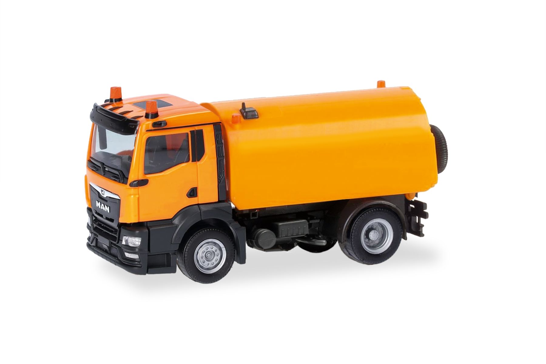 Herpa 321617 - MAN TGS NN Kehrmaschine, kommunalorange