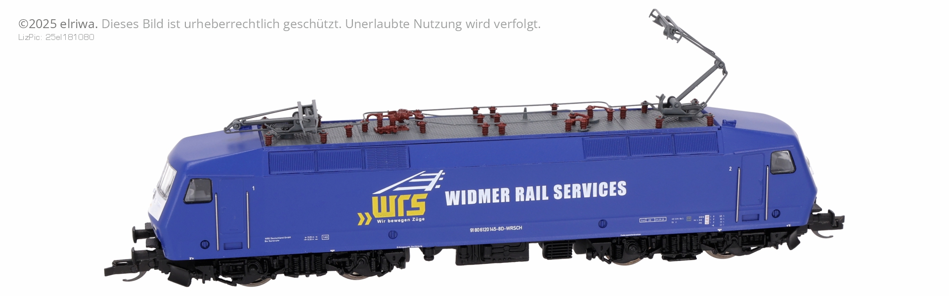 Beckmann 1011653 - E-Lok 120 145-8, WRS, Ep.VI