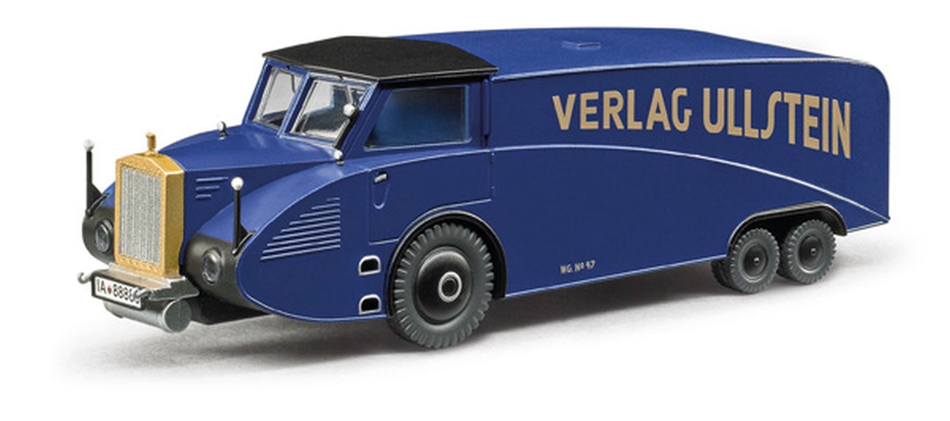 Liliput 937492 - LKW Rumpler RuV 31, dunkelblau, Kühlergrill gold, Dach schwarz