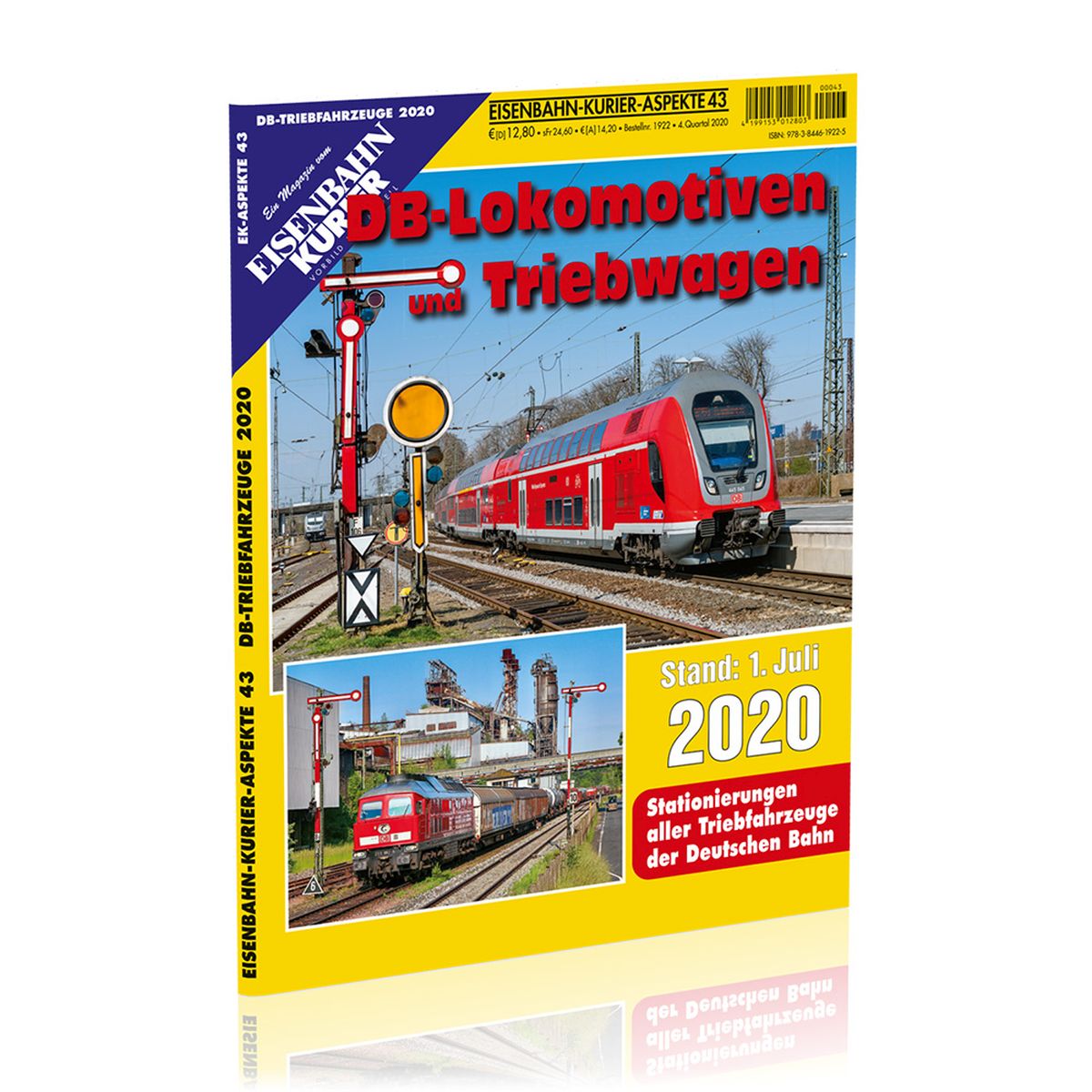 EK-Verlag 1922 - Zeitschrift - Eisenbahn Kurier - DB-Lokomotiven und Triebwagen - Stand 1. Juli 2020