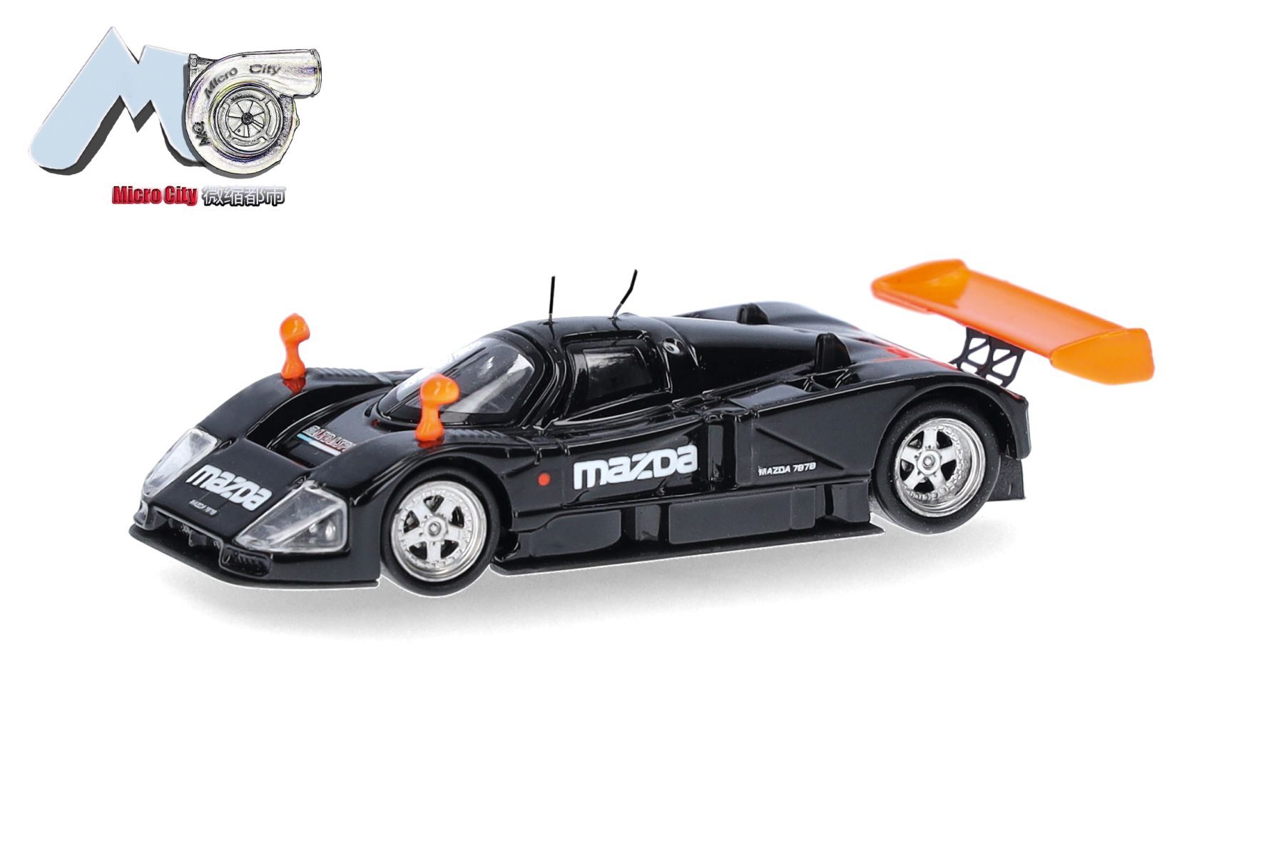 Herpa 87MC000096 - MicroCity: Mazda 787B, schwarz