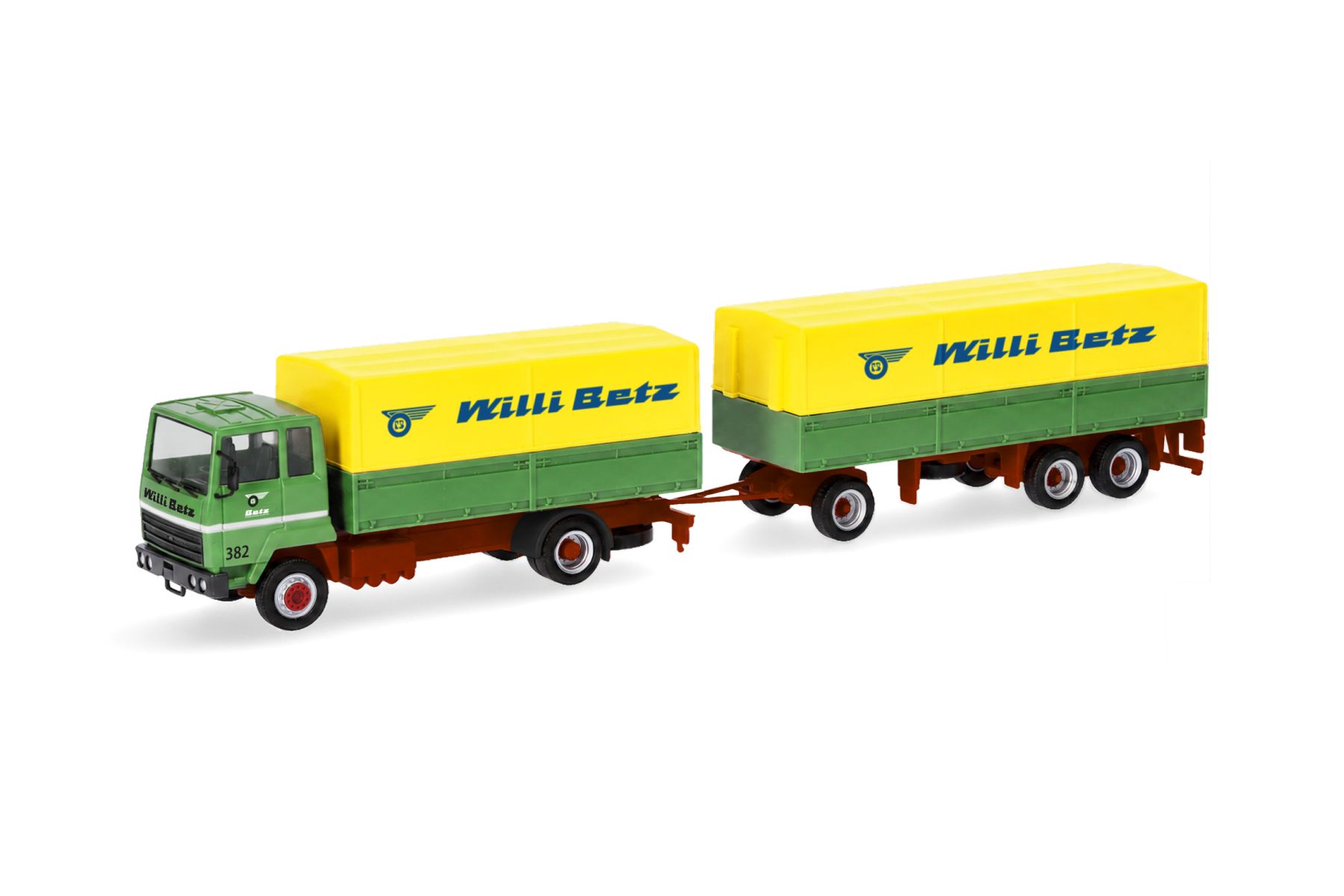 Herpa 321051 - Ford Transconti Planen-Hängerzug "Willi Betz"